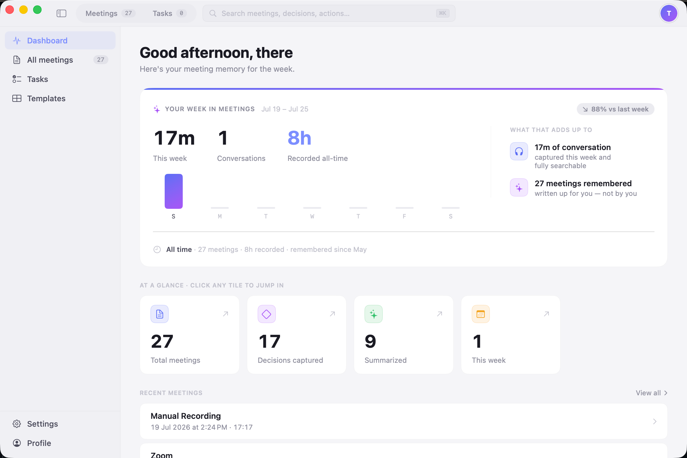 Xtify dashboard